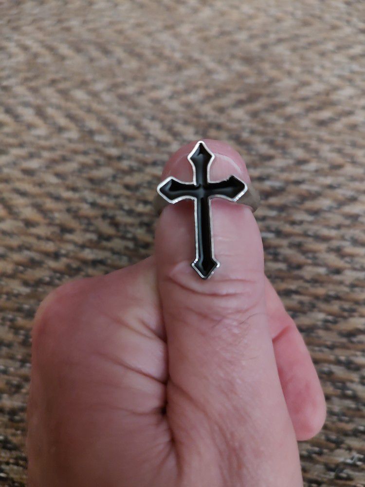 ADJUSTABLE CROSS RING.  $5 EACH.  BOTH FOR $8.  NEW. PICKUP ONLY. 