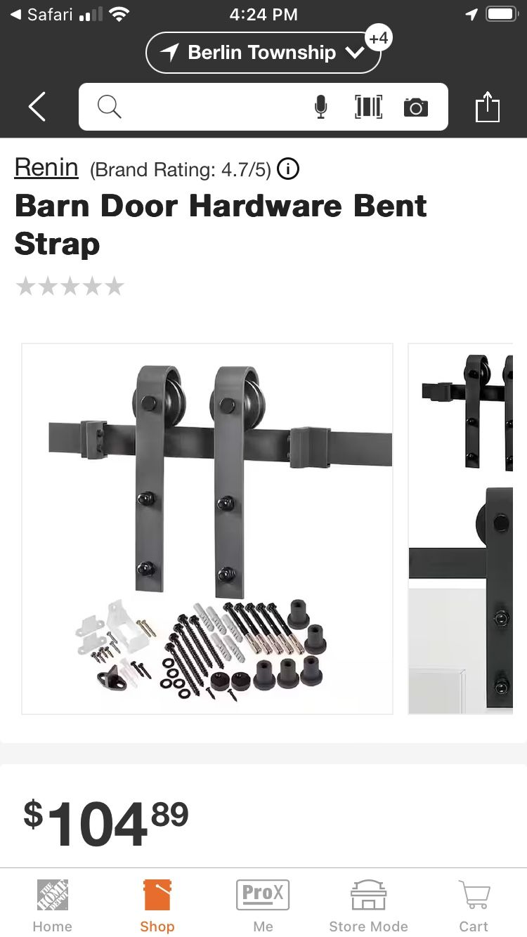 Renin Barn Door HARDWARE