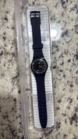 Swatch Blue Ben GN254 Navy Blue Watch – Working – New Battery