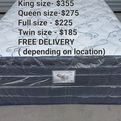 Brand New Twin Size Pillowtop Mattress Included Box Spring. FREE DELIVERY 