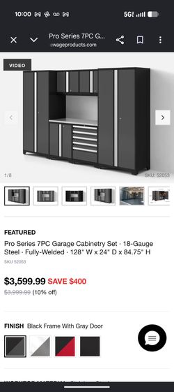 Garage cabinets