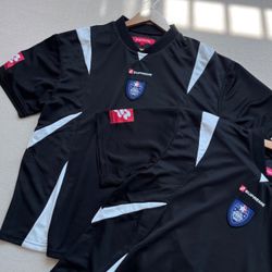 American retro mesh football shirt short sleeve shirt