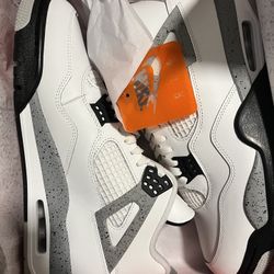 Jordan 4 White Cement 11 12