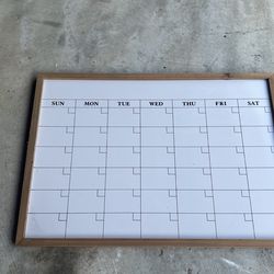 Calendar dry eraser