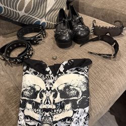 Y2K Goth/Punk Rock Bundle Set 
