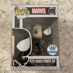 Funko Pop Marvel Spider-Man Peter Parker/Symbiote Suit #1478 With Protector