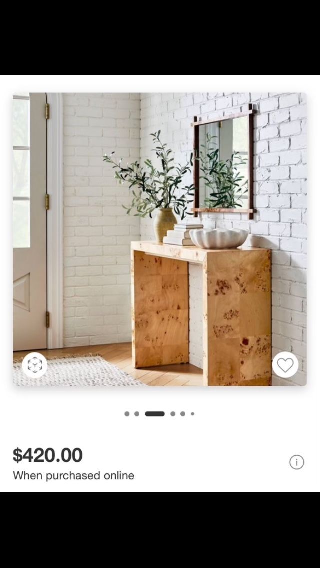 Entry Table,Sofá Table By Threshold/Mcgee