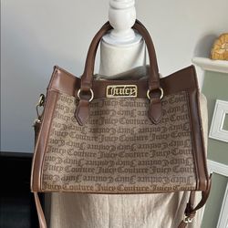 Juicy Couture Elegant Brown and Tan Satchel