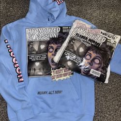 New Hoodie Blue Large