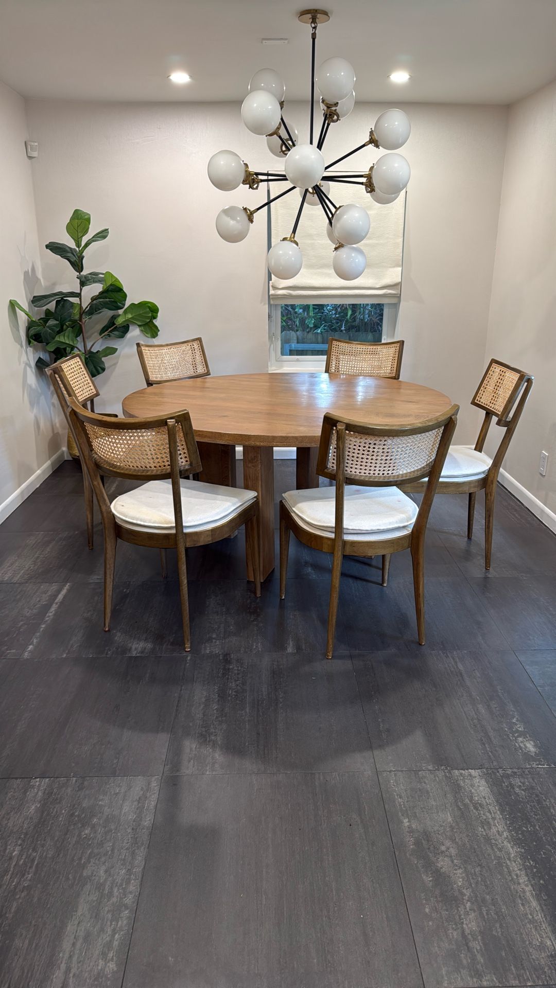 Wooden Table And 6 Chairs