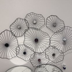 Metal Floral Wall Decor