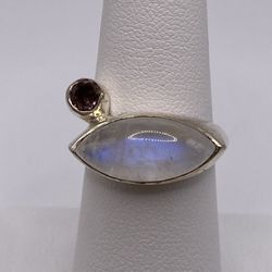 Moonstone Sterling Silver Ring 