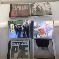 Cd Lot Of 6 Alternative Rock Grunge Music, Pearl Jam Green Day Foo Fighters + More