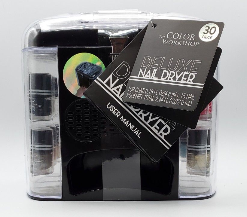 The Color Workshop 30-Piece Nail Polish Gift Set with Nail Dryer