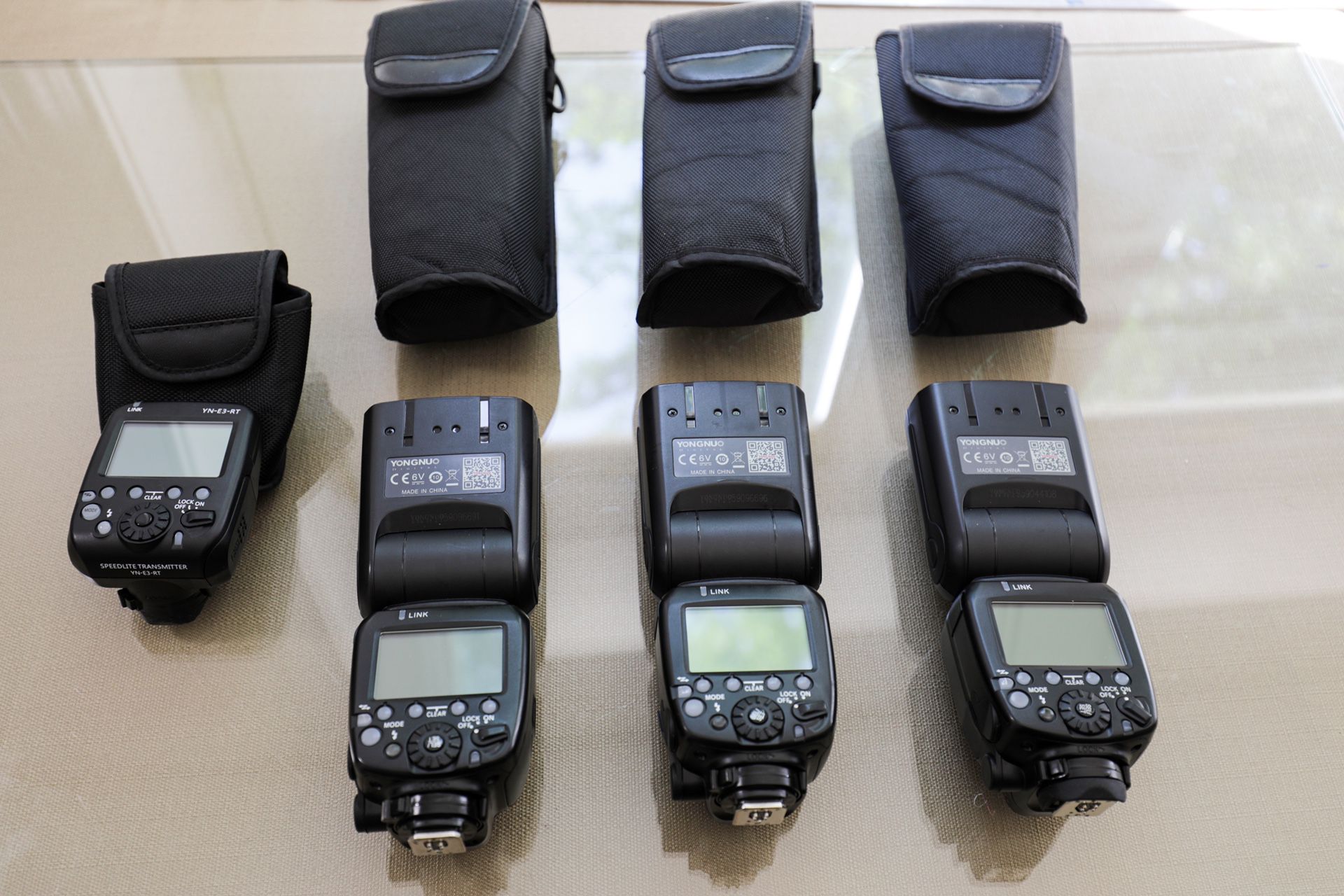 3 YN600EX-RT II Flashes/Transmitter/Camera Backpack