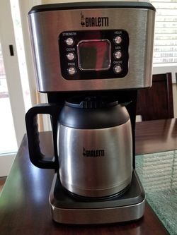 Bialetti Therma 10 cup Coffee Maker Insulated Stainless Steel