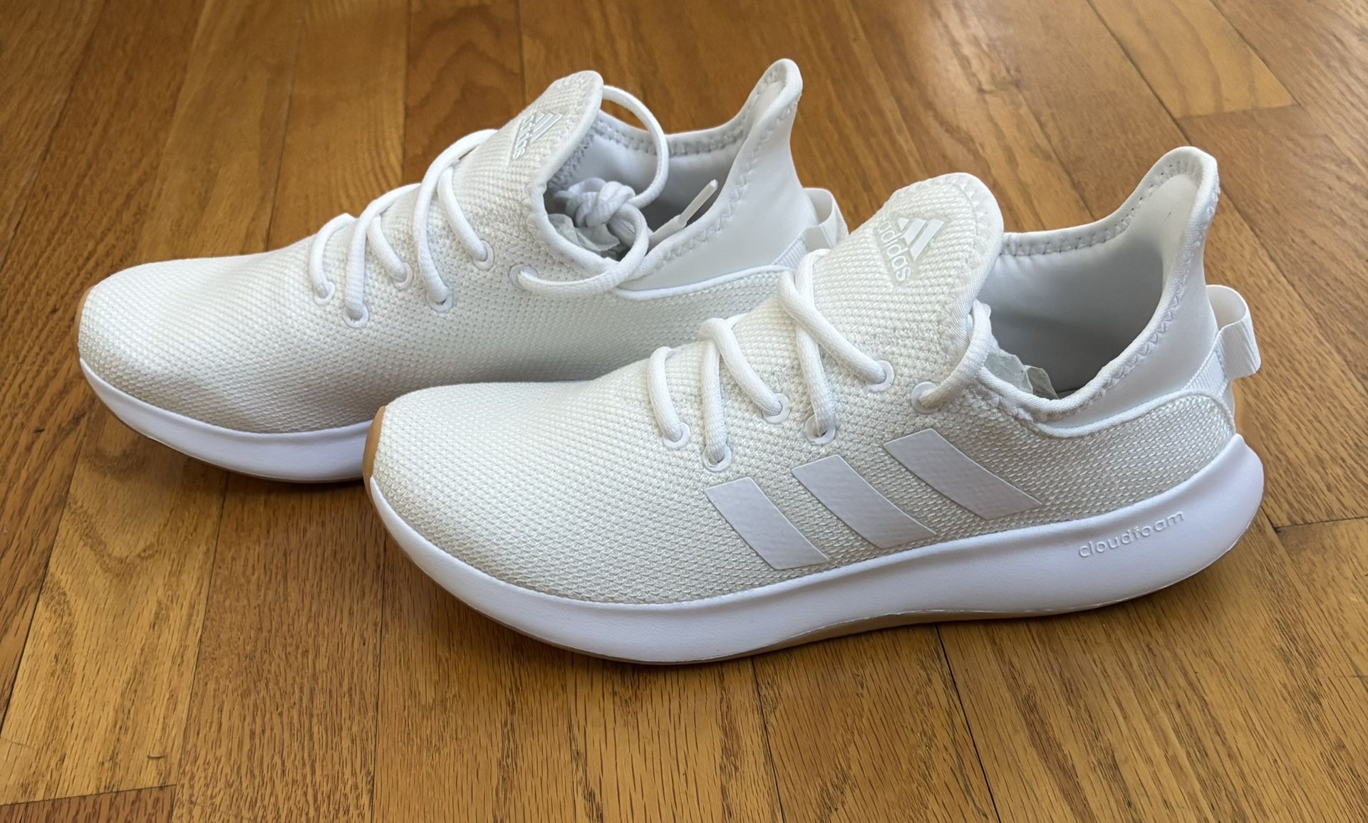 Adidas Cloudfoam Shoes Women’s 8 US White Athletic Sneakers New with Box