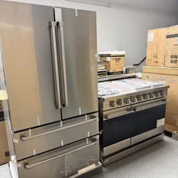 Thor 48’ Gas Stove-Thor Refrigerator Counter Depth 