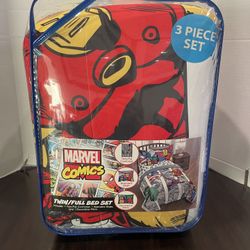 Marvel comics Twin/Full Bed set brand new in bag 