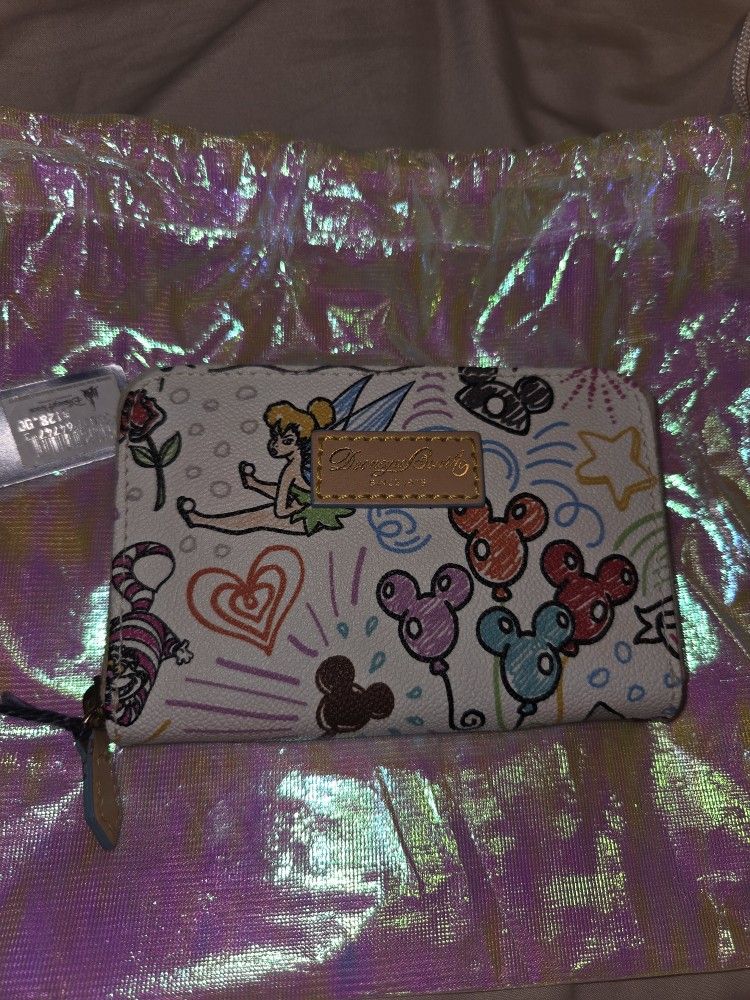 Disney Dooney And Bourke Sketch Wallet