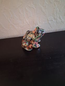 Beautifully Colorful 5" Patchwork Frog