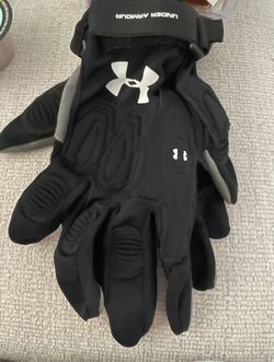 Under Armour UA Lacrosse 🥍 LAX Gloves - Large, Mouth guard Case & Goggles