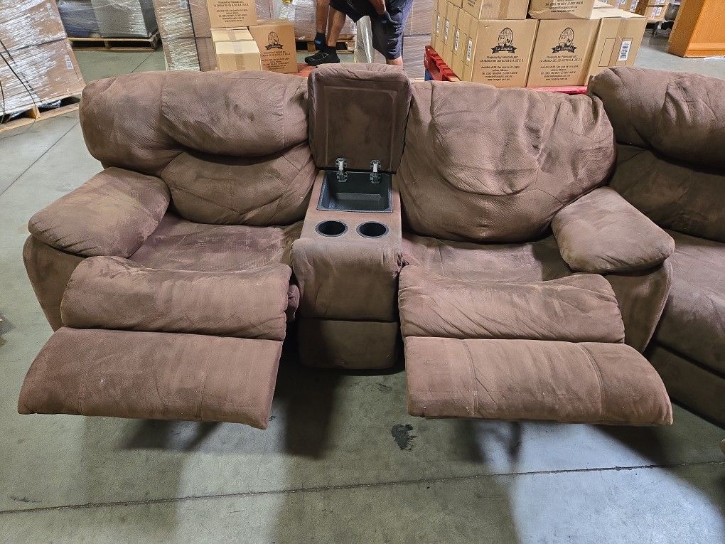 Corner Sofa 4 Recliners Home & Garden