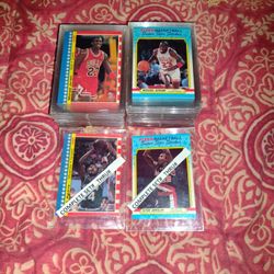1987&1988 Fleer Basketball Complete Set 