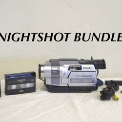 Sony Digital8 Nightshot Camcorder CCD-TRV250 Tested Working Bundle