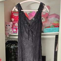 Cosmic Aura Black Lace Slit Maxi Dress (Size Small) New Without Tags Hot Topic