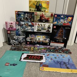 LEGO 10 Set Lot! 6 Poly bags! VIP Gifts! Ideas Fossils 21320 Harry Potter Forest Hideout Amelia Earhart 