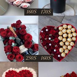 Flowers and Gift Boxes 