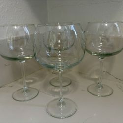 Princess House Heritage Crystal Wine Glasses
