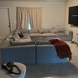 Move Out Sale! Wrap Around Sectional. Seats 8 Comfortably. 