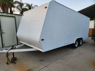Enclosed Cargo Trailer Dual Axle Car Hauler 20ft with Ramp