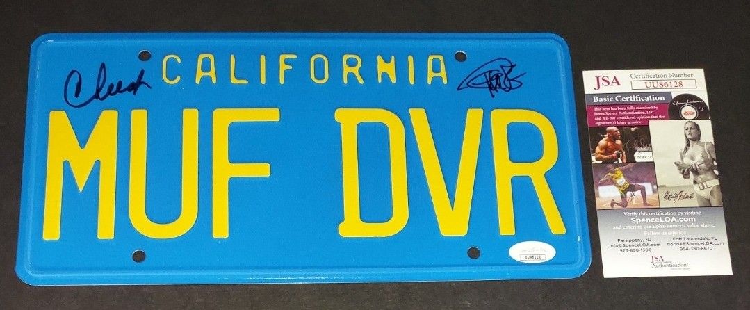 🔥Cheech and Chong autographed plate JSA COA🔥