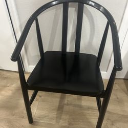 Hearth And Hand With Magnolia Black Wooden Chair 
