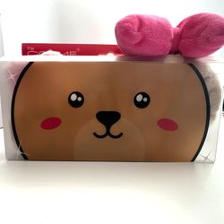 The Creme Shop Teddy Bear Plush Spa Headband Pink Beary Cute New
