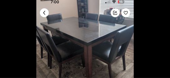 Table and 6 chairs