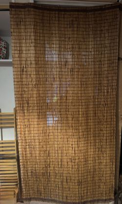 $1 no!!! Bamboo long curtains $30 Pair