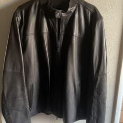 Michel Kors Mens Leather Jacket 