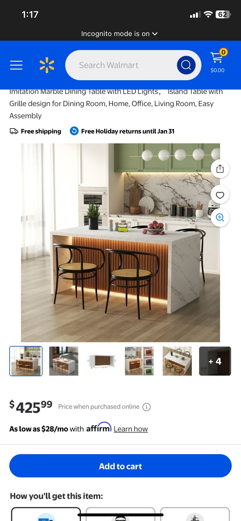 Modern Marble Stripes Dining Table