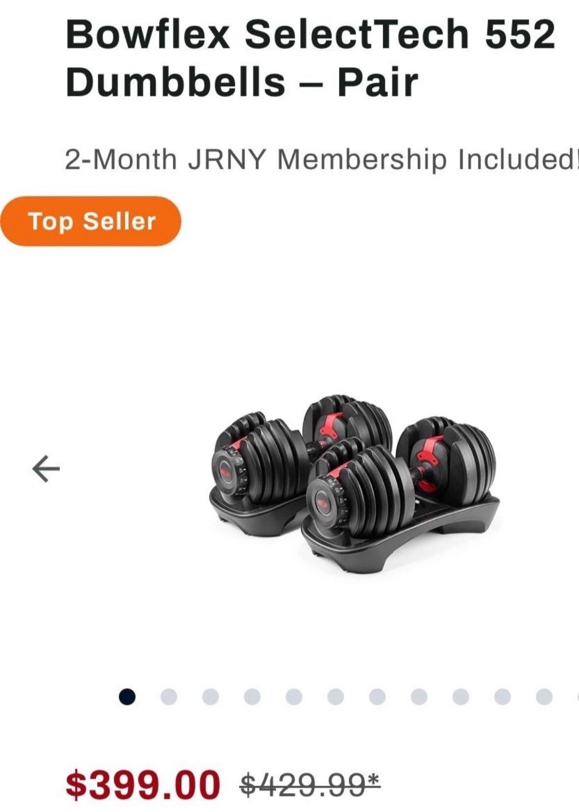 Bowflex 552 Pair Dumbbells / Marcy Flat Weight Bench