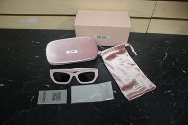 Miu Miu SMU09W 53mm Glimpse Square Pink Sunglasses