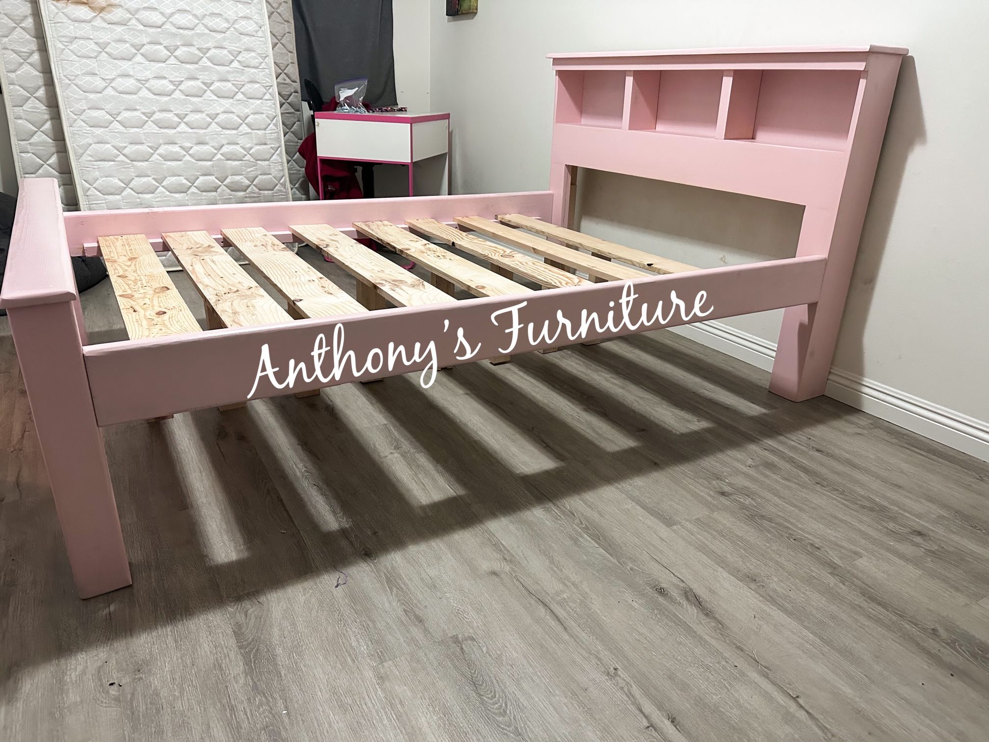 Pink Full Size Bed Frame 