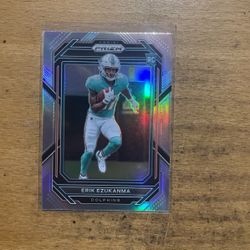 2022 PRIZM ERIK EZUKANMA SILVER ROOKIE CARD 