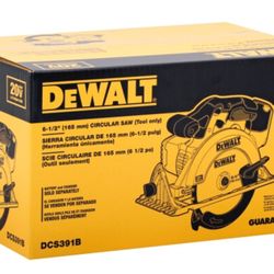 DeWalt 20-Volt Cordless 6 1/2" Circular Saw DCS391   