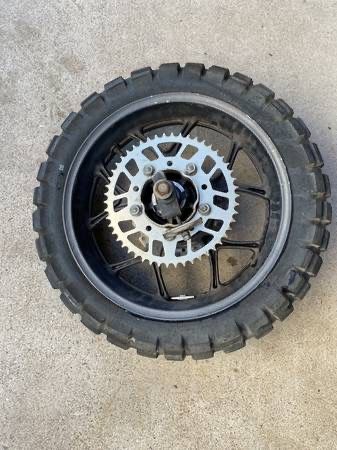 Honda CTX700 Rear Wheel Rim Continental Twinduro Tire Sprocket Rotor