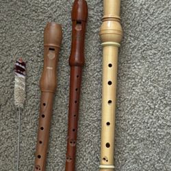 Three Assorted Recorders 