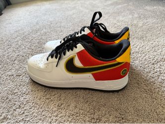 Nike Air Force 1 ‘07 LV8 Rayguns Men’s Size 12 White Black Orange